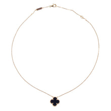 Load image into Gallery viewer, Clover Necklace (Large)-Black/Gold
