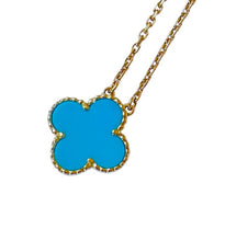 Load image into Gallery viewer, Clover Necklace (Large)- Blue
